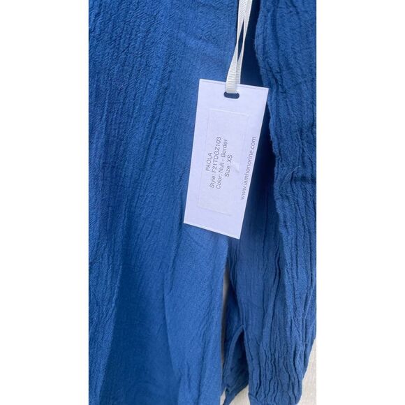 NWT HONORINE XS Tunic Dress Nuit Blue Tie Dye Designer Resort Cover Up - Picture 5 of 5